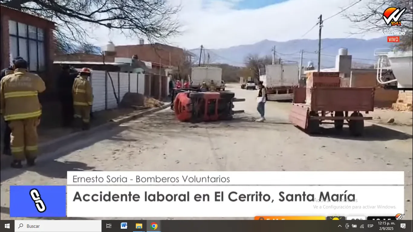 Catamarca: un joven quedó atrapado por un montacargas y fue hospitalizado