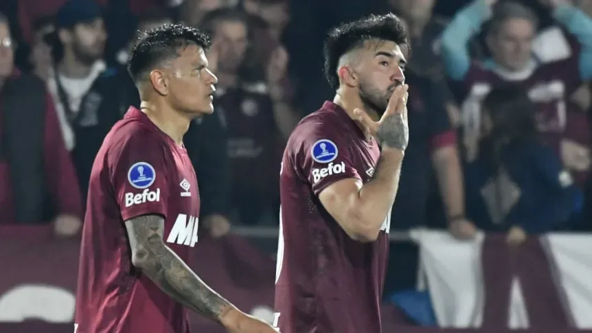 Lanús venció 1-0 de local a Fluminense por la ida de los cuartos de la Copa Sudamericana