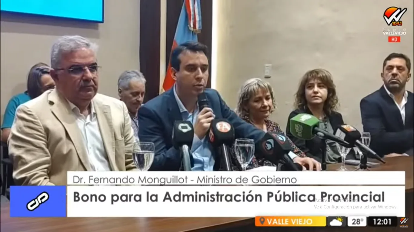 El Gobierno de Catamarca otorgó un bono de 120 mil pesos a empleados públicos