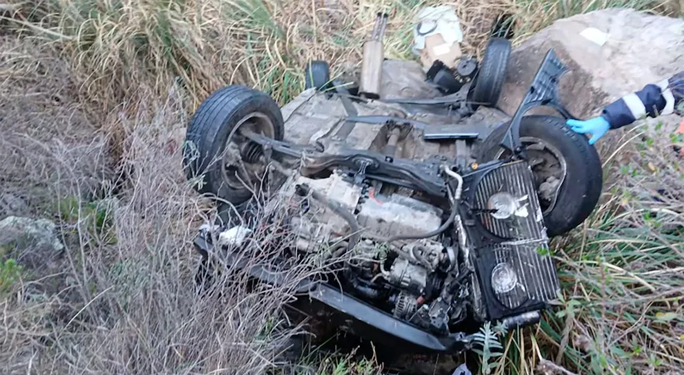 Un automóvil cayó casi 200 metros en las Altas Cumbres cordobesas y murió su conductor