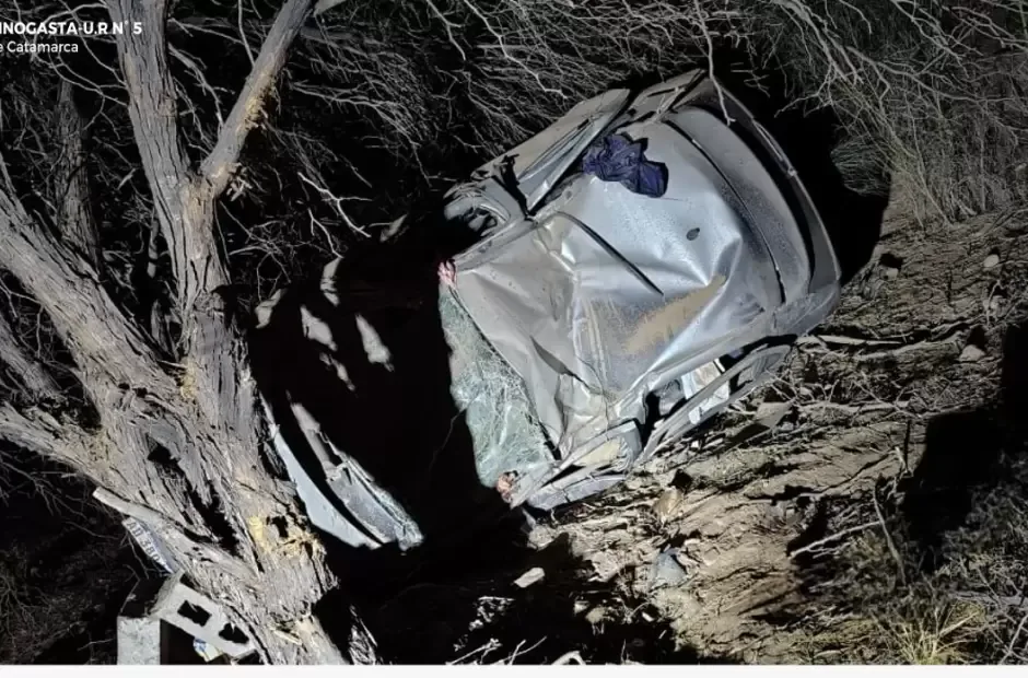 Catamarca: murió un hombre en Tinogasta al chocar contra un árbol