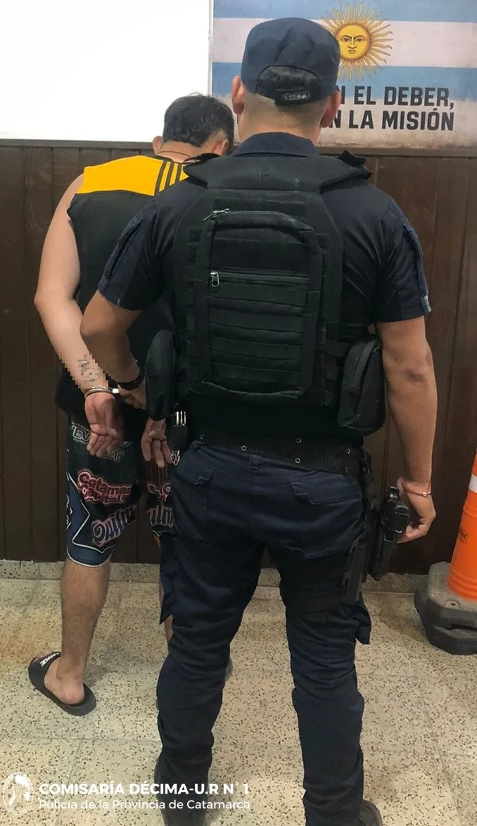 Detienen en Catamarca a un joven que golpeó a su pareja