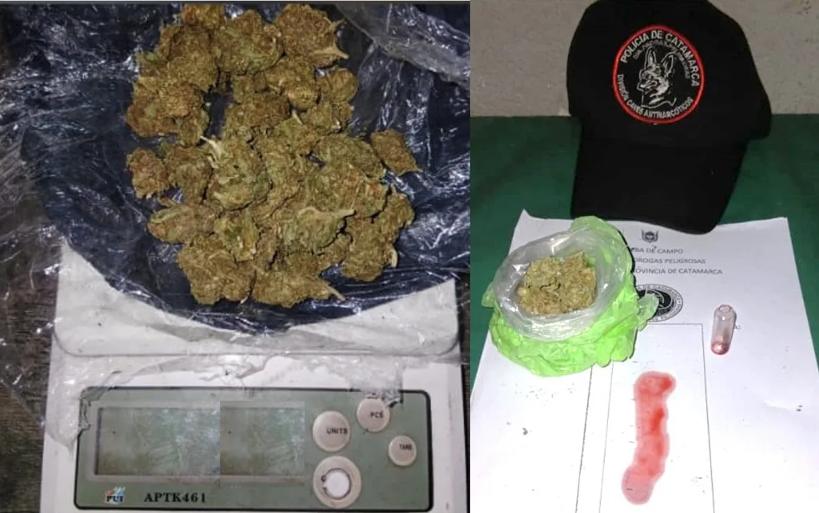 Catamarca: Personal policial secuestró marihuana en operativos contra el narcomenudeo en Paclín y Capital