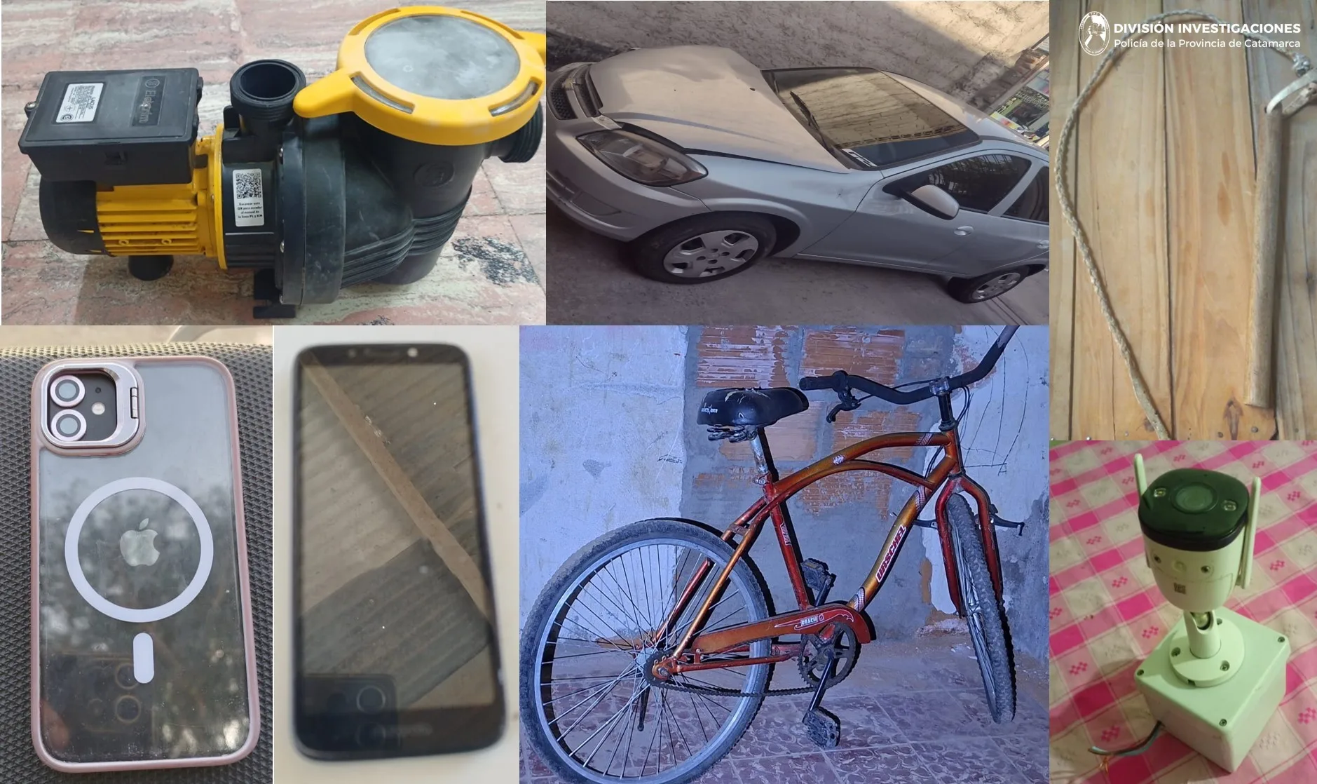 La Policía de Catamarca recuperó elementos robados en el Valle Central