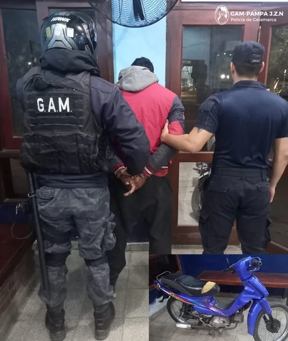 Atrapan a un peligroso arrebatador en Catamarca