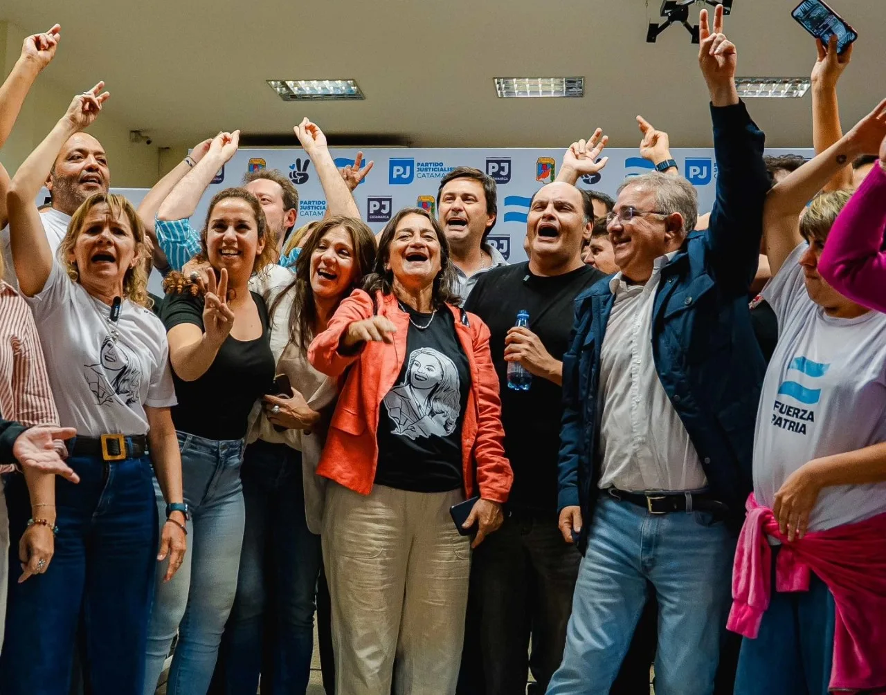 Jalil durante los festejos en el PJ: “Esta es una de las pocas capitales que hemos ganado gracias a este equipo”