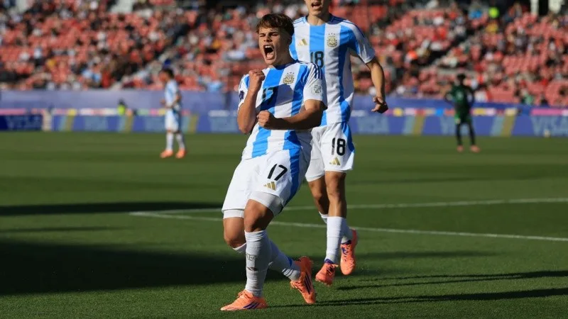 Mundial sub 20: Argentina aplastó a Nigeria y se metió en cuartos