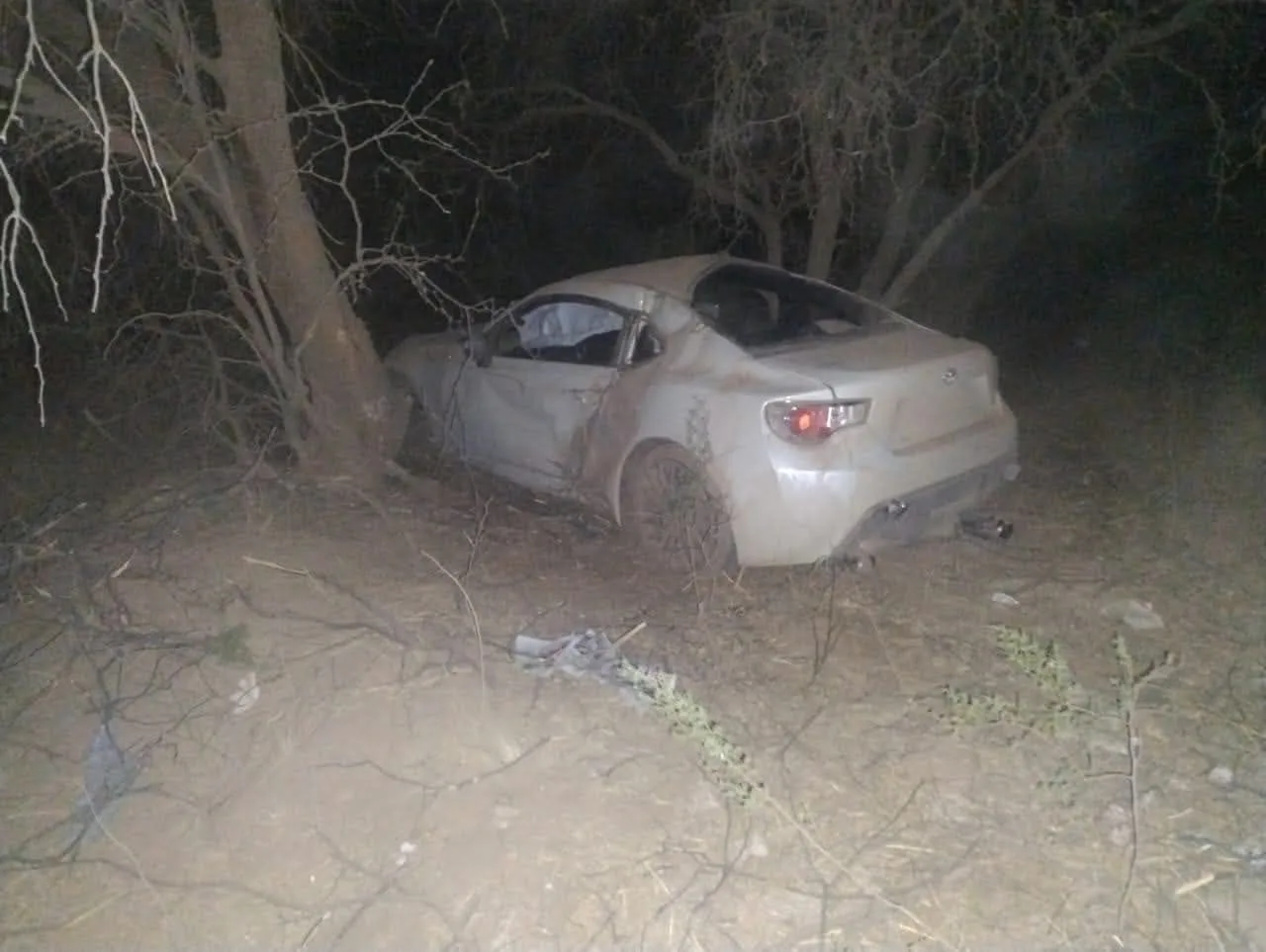 Volcó un auto en Belén: lo conducía un hijo del exintendente Ríos