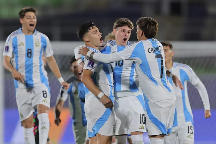 Argentina goleó 4-1 a Australia y se clasificó a los octavos de final del Mundial Sub 20