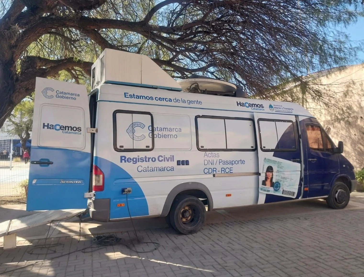 Catamarca: el Móvil del Registro Civil estará esta tarde en Plaza Dr. Carlos Malbrán