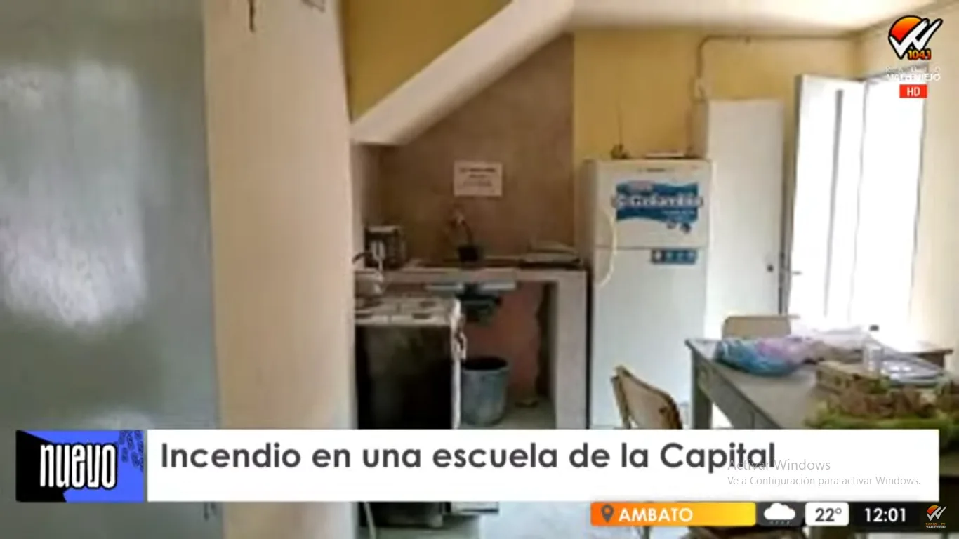 Catamarca: susto en la escuela Clara J. Armstrong  por un incendio en la cocina