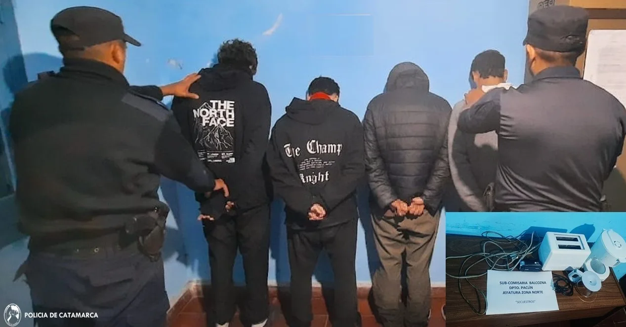 Catamarca: aprehenden a cuatro personas y secuestran elementos de dudosa procedencia en Paclín