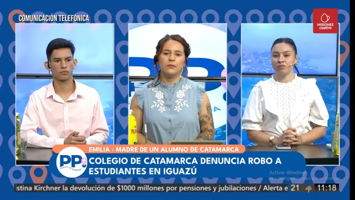 Denuncian robo a alumnos del Colegio Quintana de Catamarca en Puerto Iguazú (Video)