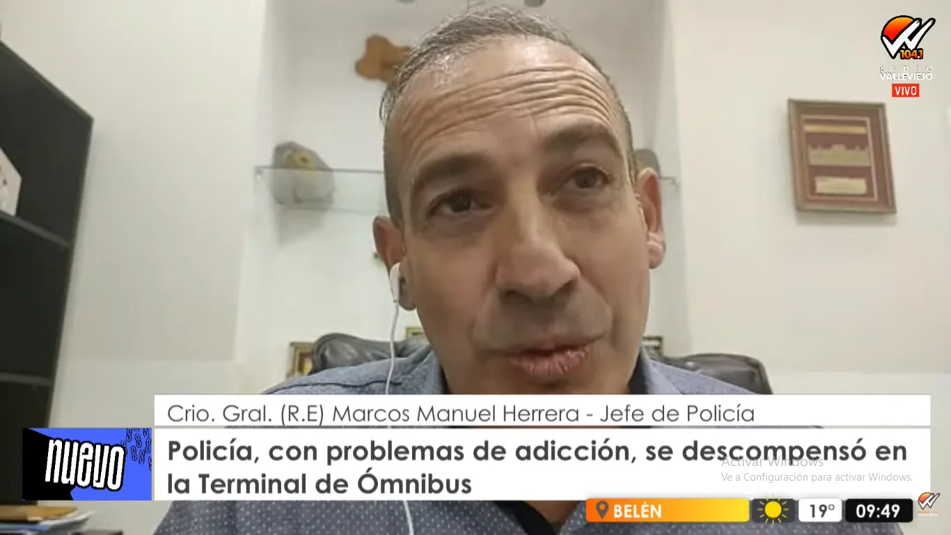 Catamarca: el jefe de la Policía negó que el agente descompensado por consumo de droga, haya portado su arma reglamentaria